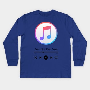 tyla - No.1 (feat. tems) Kids Long Sleeve T-Shirt